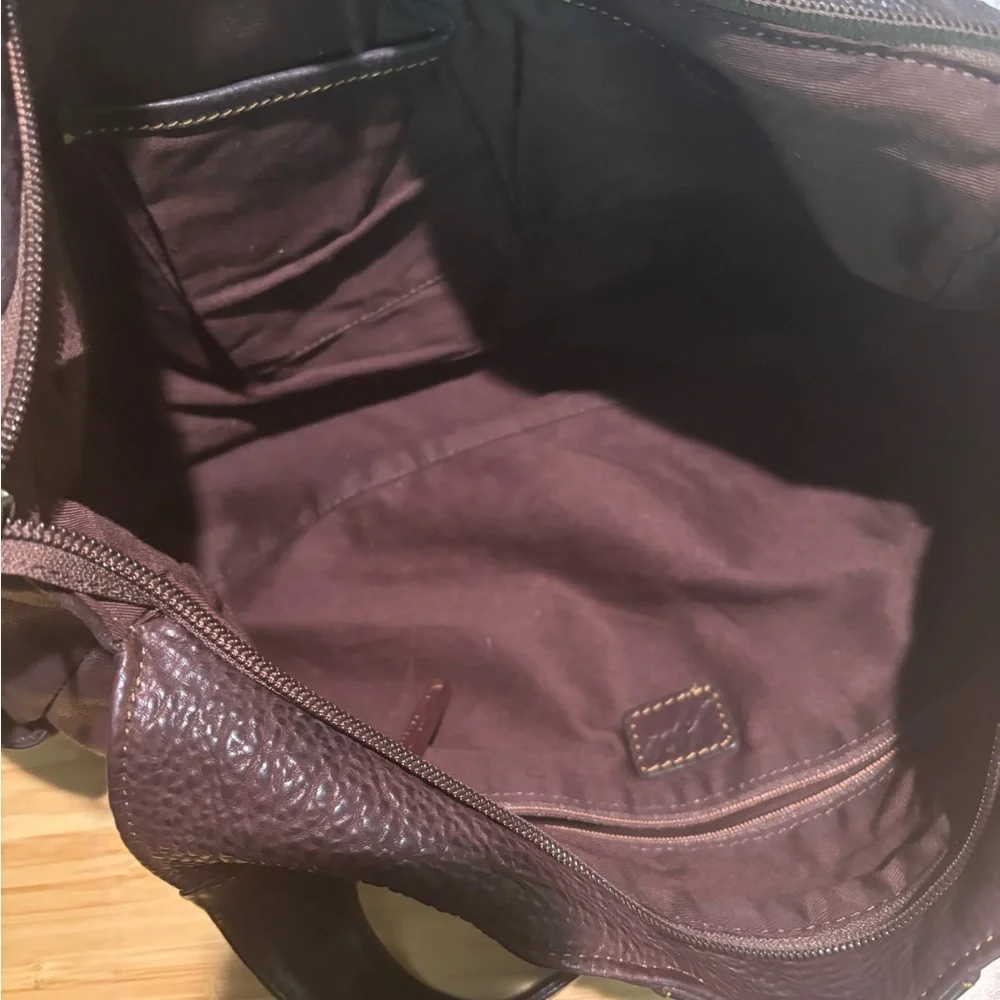 J. Jill Dark Brown Leather Shoulder Bag - Picture 4 of 9